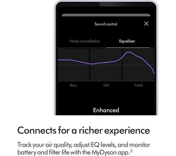 DYSON Zone Wireless Bluetooth Noise-Cancelling Air Purifying Headphones - Blue - Image 5
