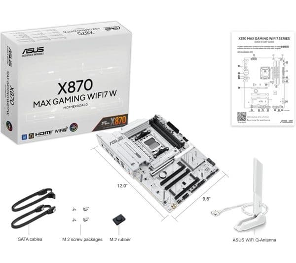 ASUS MAX GAMING WIFI7 X870 Motherboard White - Image 2