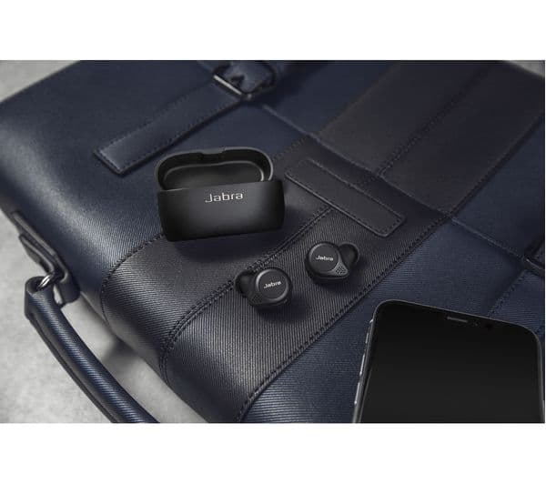 JABRA Elite 75T Wireless Charging Enabled Wireless Bluetooth Earphones - Black - Image 4