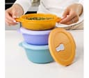TUPPERWARE 3-piece Medium Bowl Set - Green, Blue, Orange thumbnail 5