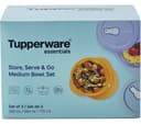 TUPPERWARE 3-piece Medium Bowl Set - Green, Blue, Orange thumbnail 7