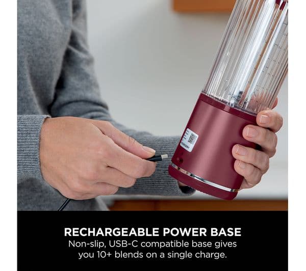 Ninja Blast BC151UKCR Cordless Blender - Cranberry - Image 4