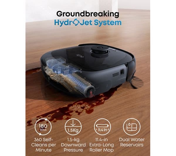 EUFY Omni E28 Robot Vacuum & Mop with All-in-One Station & Portable Deep Cleaner - Black - Image 4