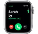 APPLE Watch Series 5 Cellular - Silver Aluminium with White Sports Band, 40 mm thumbnail 3
