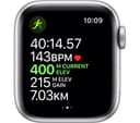 APPLE Watch Series 5 Cellular - Silver Aluminium with White Sports Band, 40 mm thumbnail 4