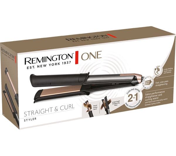REMINGTON One Straight & Curl Hair Styler - Dark Grey & Copper - Image 8