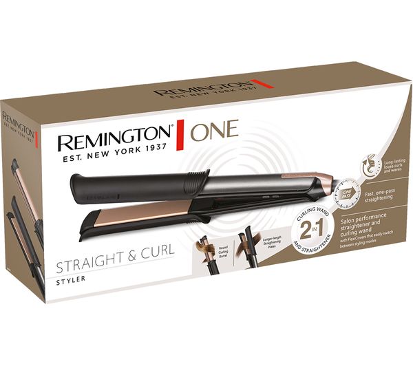 REMINGTON One Straight & Curl Hair Styler - Dark Grey & Copper thumbnail 8