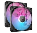 CORSAIR iCUE Link RX RGB 140mm Case Fan Twin Pack Black thumbnail 1