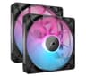 CORSAIR iCUE Link RX RGB 140mm Case Fan Twin Pack Black