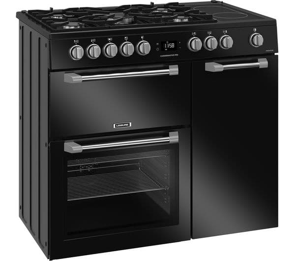 LEISURE PR100F530K 100 cm Dual Fuel Range Cooker - Black - Image 2