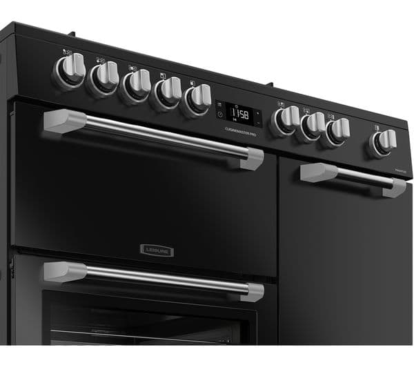 LEISURE PR100F530K 100 cm Dual Fuel Range Cooker - Black - Image 3