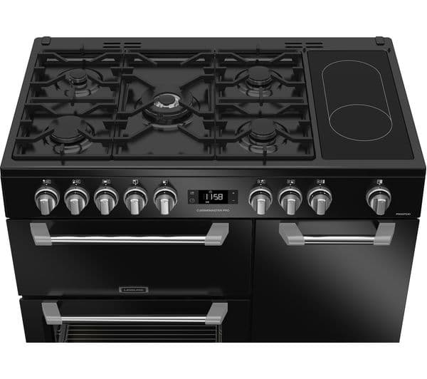 LEISURE PR100F530K 100 cm Dual Fuel Range Cooker - Black - Image 4