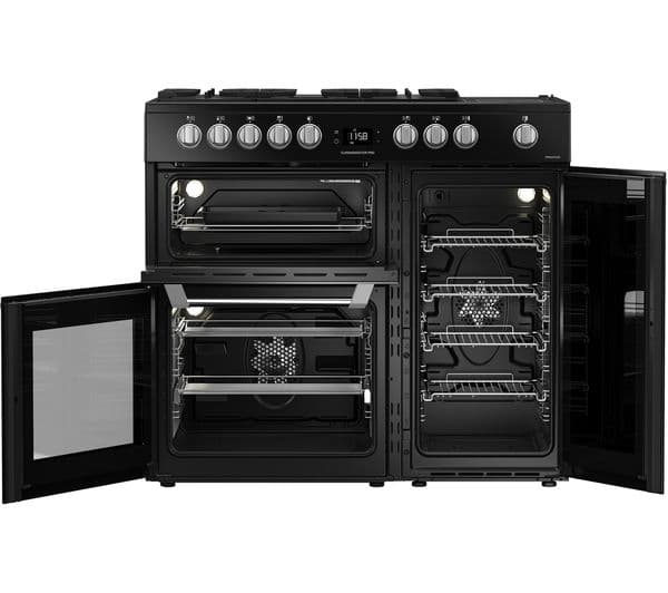 LEISURE PR100F530K 100 cm Dual Fuel Range Cooker - Black - Image 5