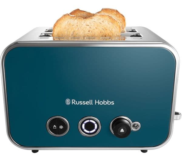 RUSSELL HOBBS Distinctions 2-Slice Toaster - Ocean Blue - Image 3