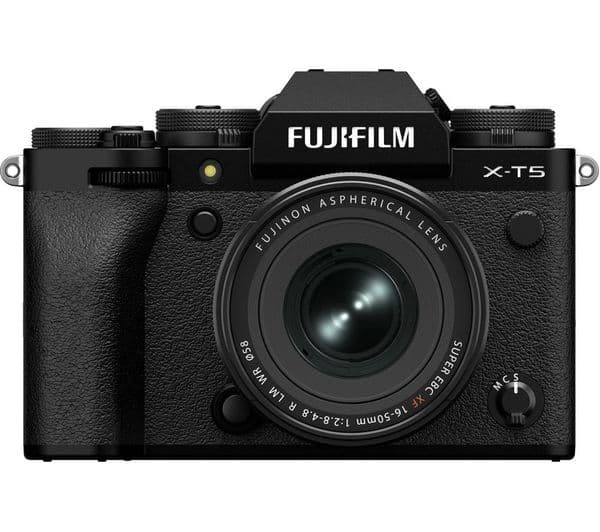 FUJIFILM X-T5 Mirrorless Camera with FUJINON XF 16-50 mm f/2.8-4 R LM WR Lens - Black