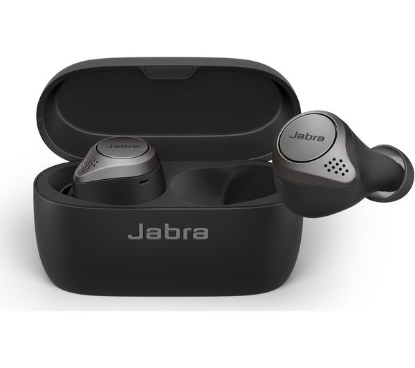 JABRA Elite 75t Wireless Bluetooth Noise-Cancelling Earbuds - Titanium Black - Image 3
