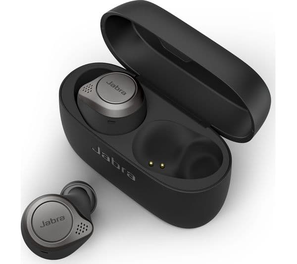 JABRA Elite 75t Wireless Bluetooth Noise-Cancelling Earbuds - Titanium Black - Image 10