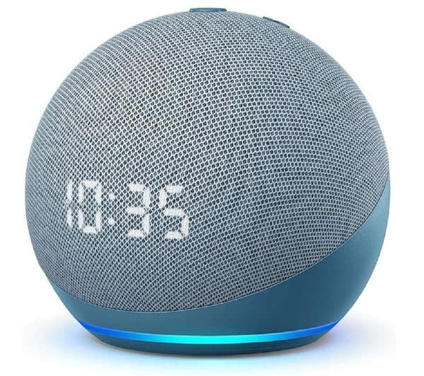 AMAZON Echo Dot (4th Gen) Smart Speaker & Clock with Alexa - Twilight Blue - Image 1
