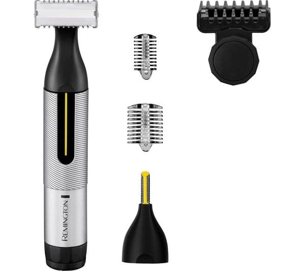 REMINGTON Omniblade Precision Wet & Dry Beard Hair Clipper - Black & Silver - Image 1
