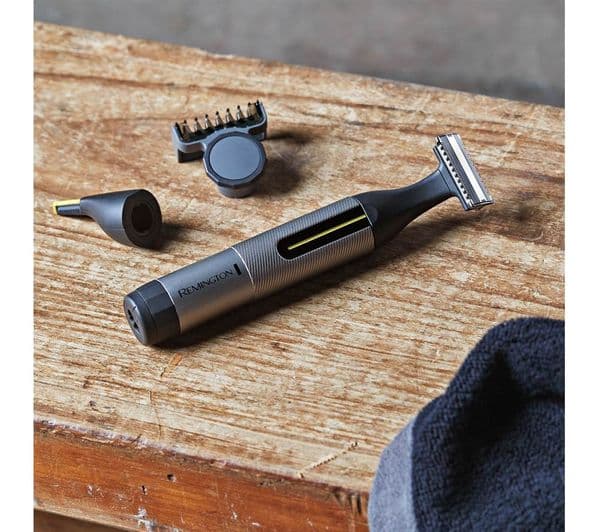 REMINGTON Omniblade Precision Wet & Dry Beard Hair Clipper - Black & Silver - Image 2