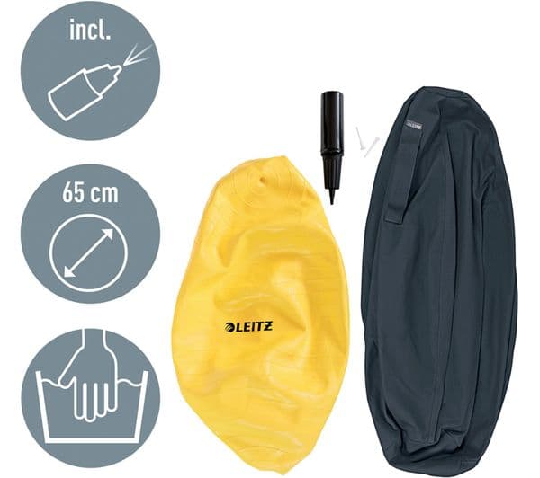 LEITZ Ergo Cosy Sitting Ball - Grey - Image 2