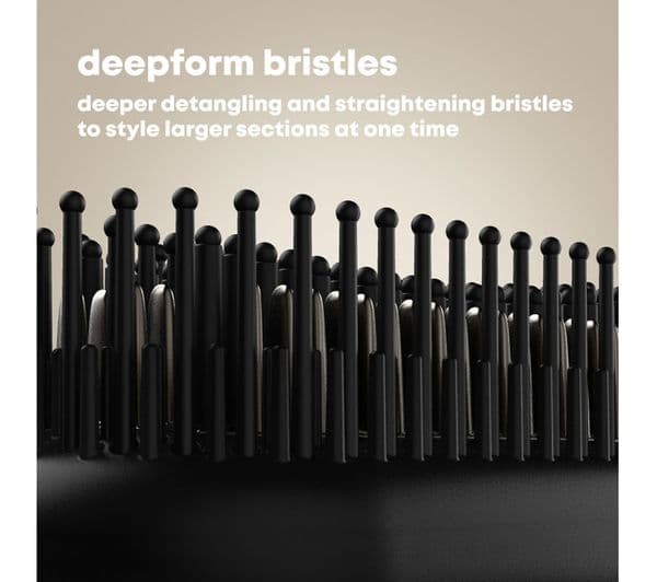 REVAMP DeepForm Ceramic Straightening Hot Brush - Black - Image 8