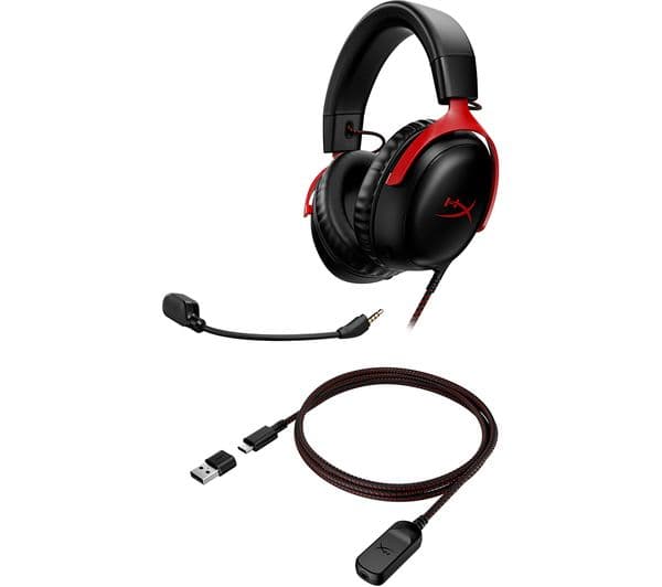 HyperX Cloud III Headphones Black Red - Image 5