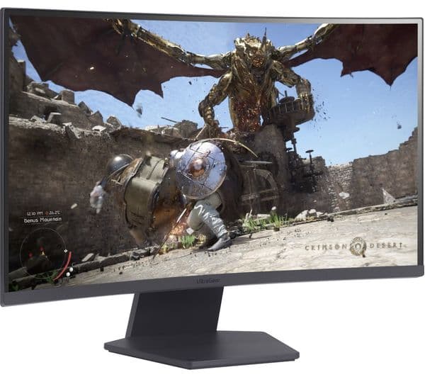 LG UltraGear 27GS60QC-B.AEK Quad HD 27" Curved VA LCD Gaming Monitor - Dark Grey - Image 5