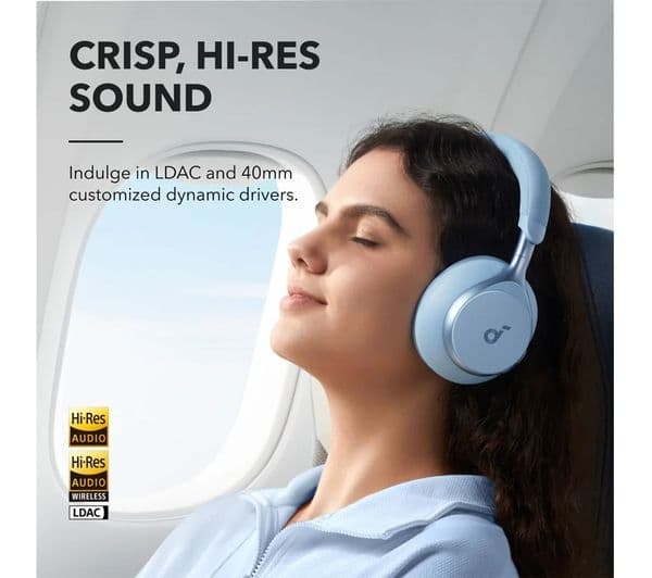 Soundcore Space One Headphones Sky Blue - Image 6