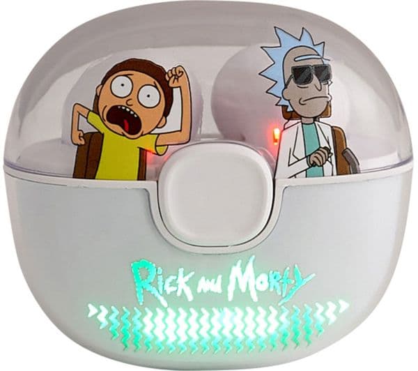 Lazerbuilt Rick & Morty Earbuds Grey & Green - Image 2
