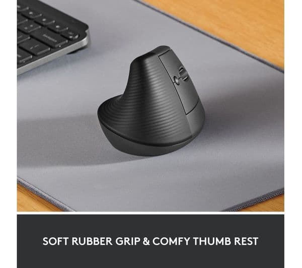 Logitech Lift Vertical Ergonomic Mouse Graphite - Image 2