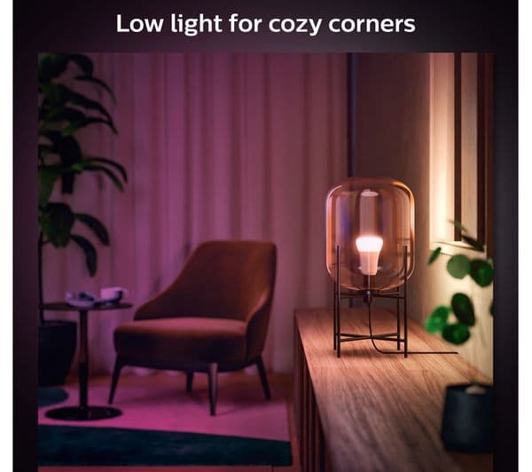 PHILIPS HUE White & Colour Ambiance Smart LED Bulb - E27, 800 Lumens, Triple Pack - Image 3