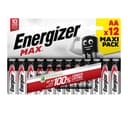 ENERGIZER Max AA Alkaline Batteries - Pack of 12 thumbnail 1
