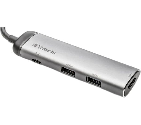 VERBATIM 49140 USB Type-C Hub Grey