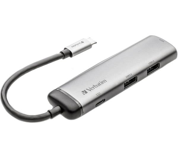 VERBATIM 49140 USB Type-C Hub Grey - Image 2