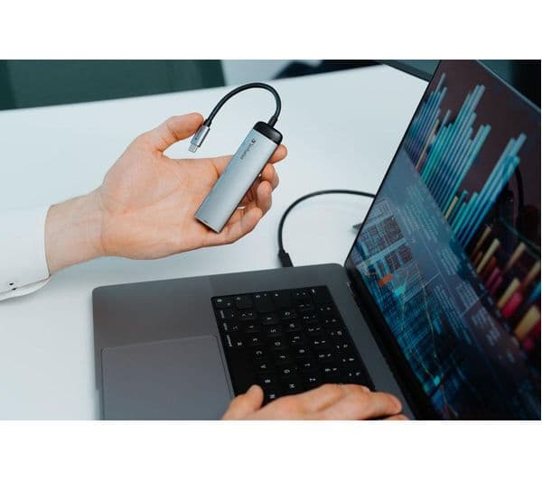 VERBATIM 49140 USB Type-C Hub Grey - Image 4