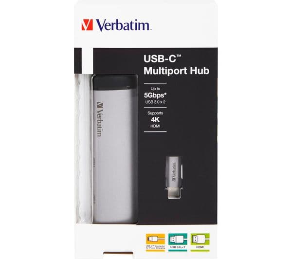 VERBATIM 49140 USB Type-C Hub Grey - Image 6
