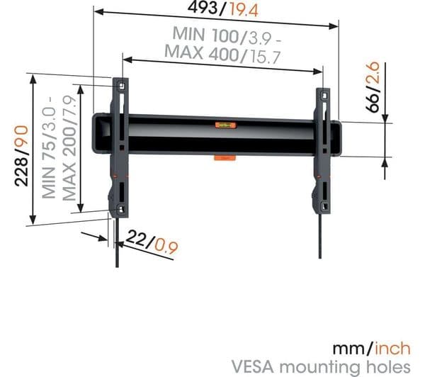Vogels Comfort TVM 3405 SP 32-77" OLED TV Bracket Black - Image 5