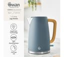 SWAN Nordic Fjord Collection SK19024 Jug Kettle - Grey thumbnail 4