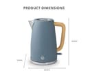 SWAN Nordic Fjord Collection SK19024 Jug Kettle - Grey thumbnail 8