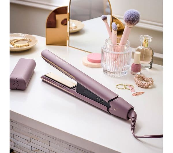 REMINGTON AIRvive Hair Straightener - Mauve & Gold - Image 6