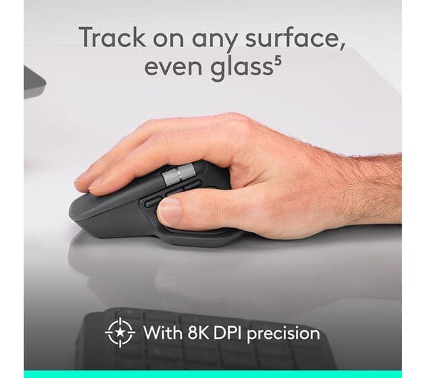 Logitech MX Master 4 Wireless Mouse Pale Grey - Image 5