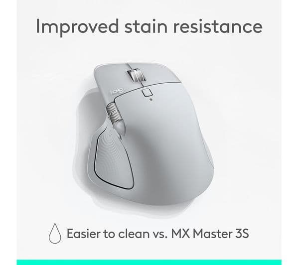 Logitech MX Master 4 Wireless Mouse Pale Grey - Image 9