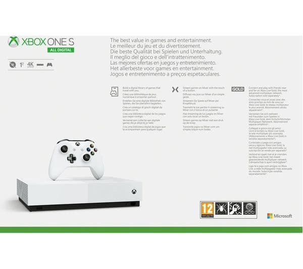 MICROSOFT Xbox One S All-Digital Edition with Minecraft, Forza Horizon 3, Sea of Thieves & Xbox LIVE Gold Subscription - Image 6