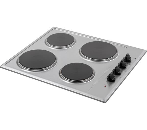 ESSENTIALS CSPHOBX21 58 cm Electric Solid Plate Hob - Inox - Image 3