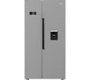 BEKO Pro HarvestFresh ASD2342VPS American-Style Fridge Freezer - Stainless Steel thumbnail 1