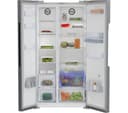 BEKO Pro HarvestFresh ASD2342VPS American-Style Fridge Freezer - Stainless Steel thumbnail 9