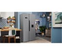 BEKO Pro HarvestFresh ASD2342VPS American-Style Fridge Freezer - Stainless Steel thumbnail 4