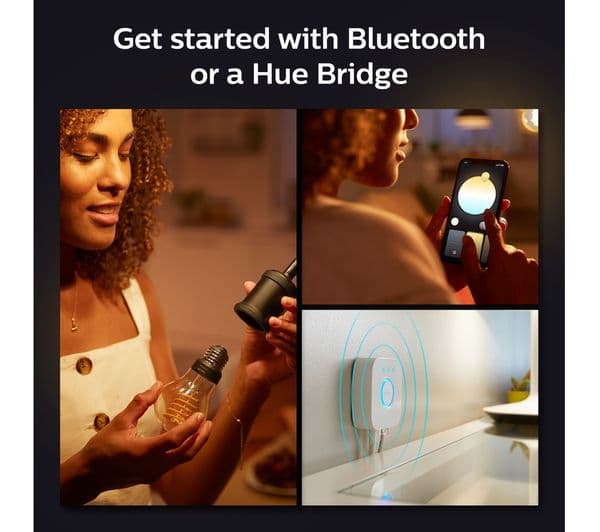 PHILIPS HUE White Ambiance Filament Smart LED Bulb - A60, E27, 550 Lumen - Image 4