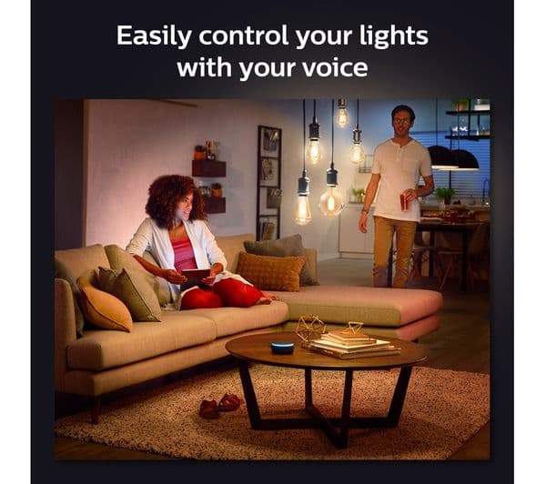 PHILIPS HUE White Ambiance Filament Smart LED Bulb - A60, E27, 550 Lumen - Image 5